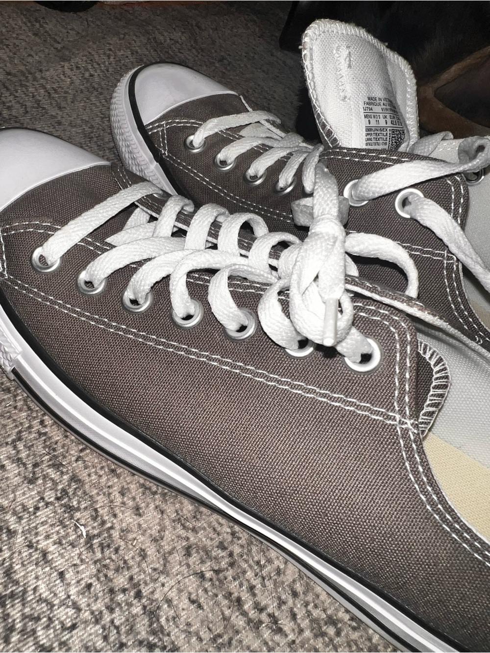 Converse Low-Top Sneakers in Brown and White